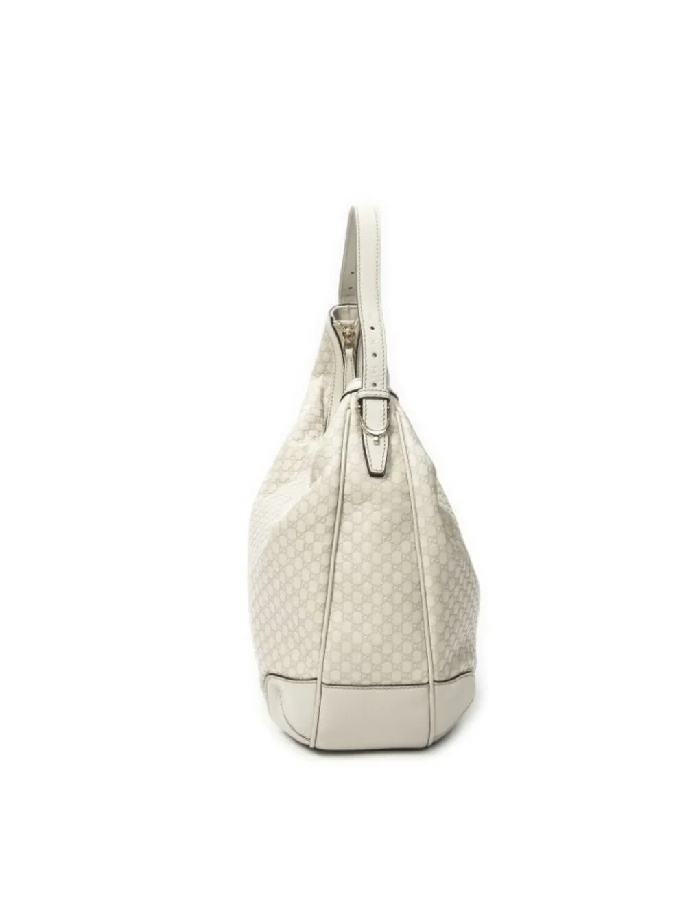 Gucci Nice Hobo Ivory Micro Guccissima Leather